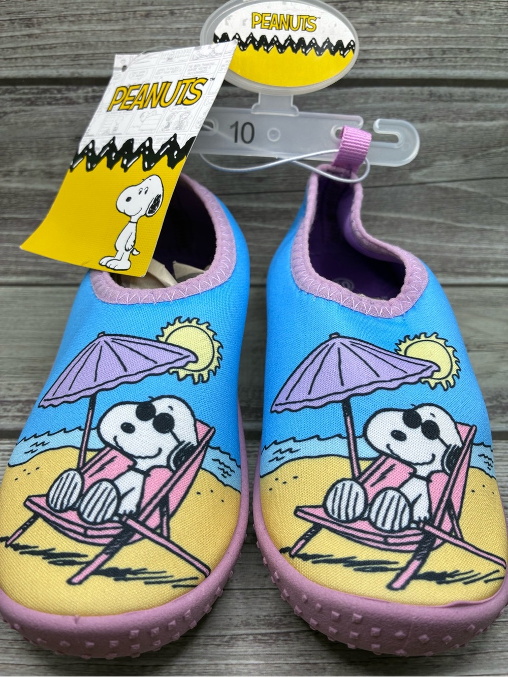 NWT Peanuts Snoopy Water Shoes